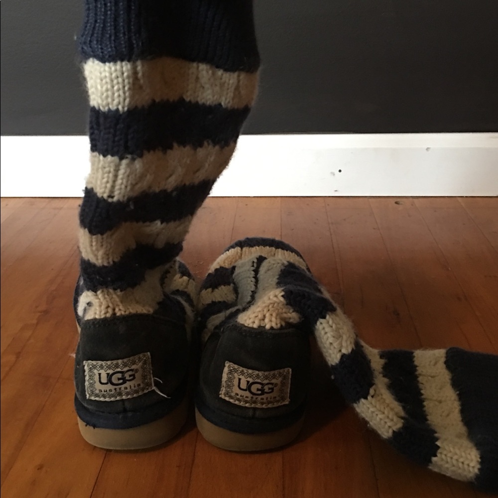 Striped knitted Ugg Boots